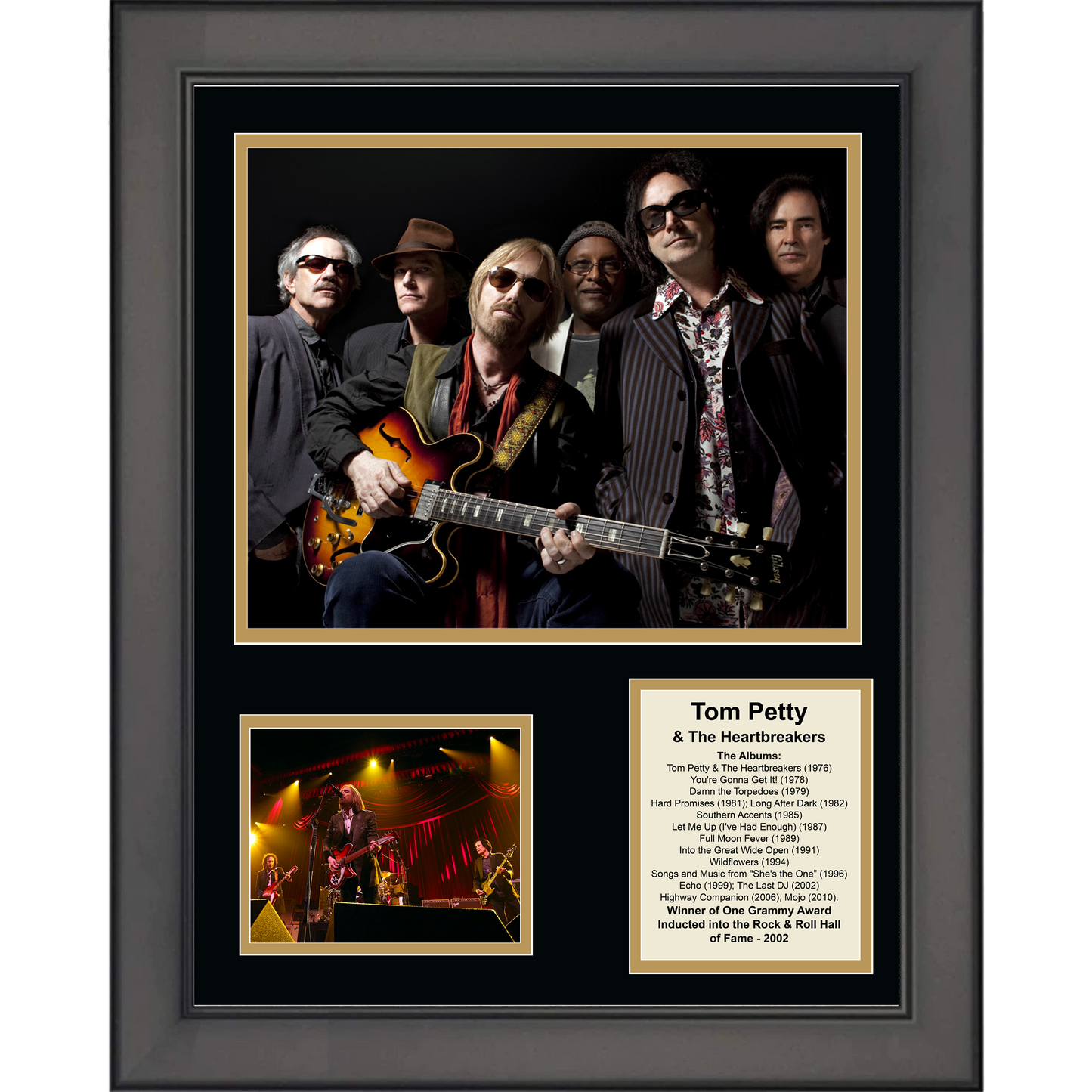 Framed Tom Petty & The Heartbreakers Albums Discography 11"x14" Music Three Photo Collage