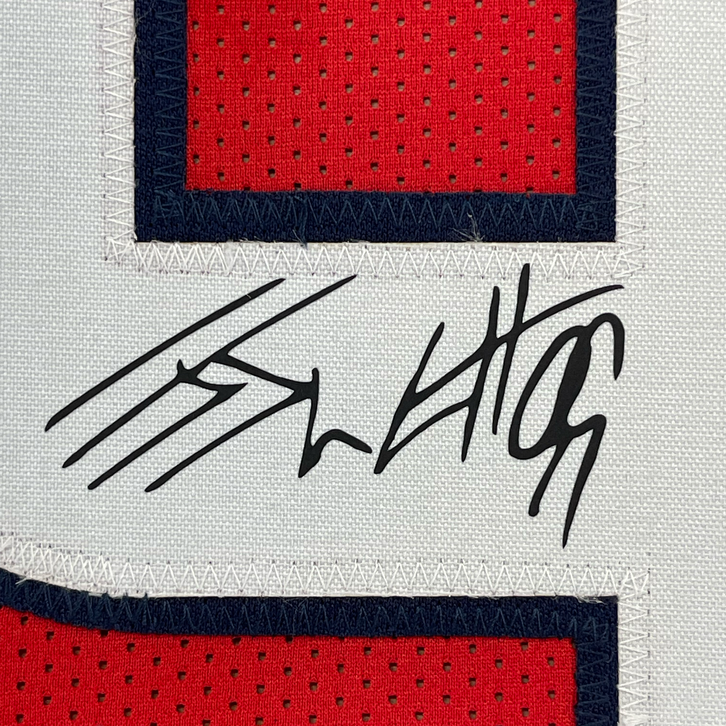 Framed Facsimile Autographed JJ J.J. Watt 35x39 Houston Red Reprint Laser Auto Football Jersey