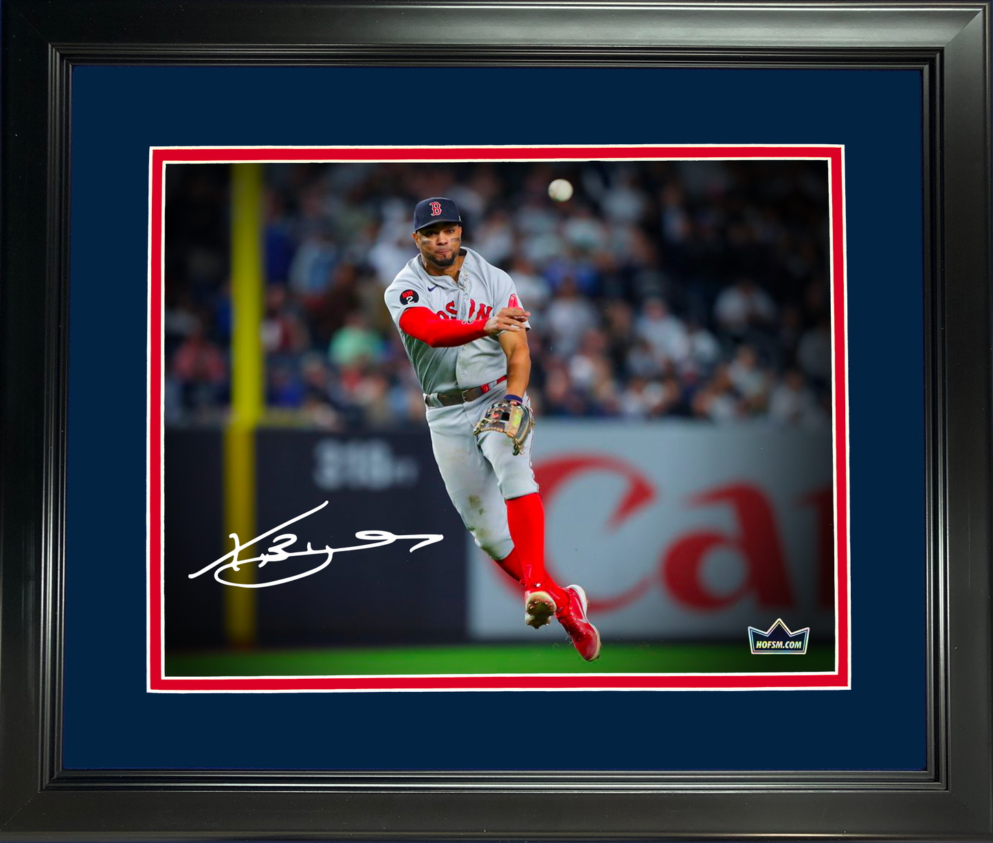 Framed Xander Bogaerts Boston Red Sox Facsimile Laser Engraved Signature Auto 11"x14" Baseball Photo HOFSM Holo