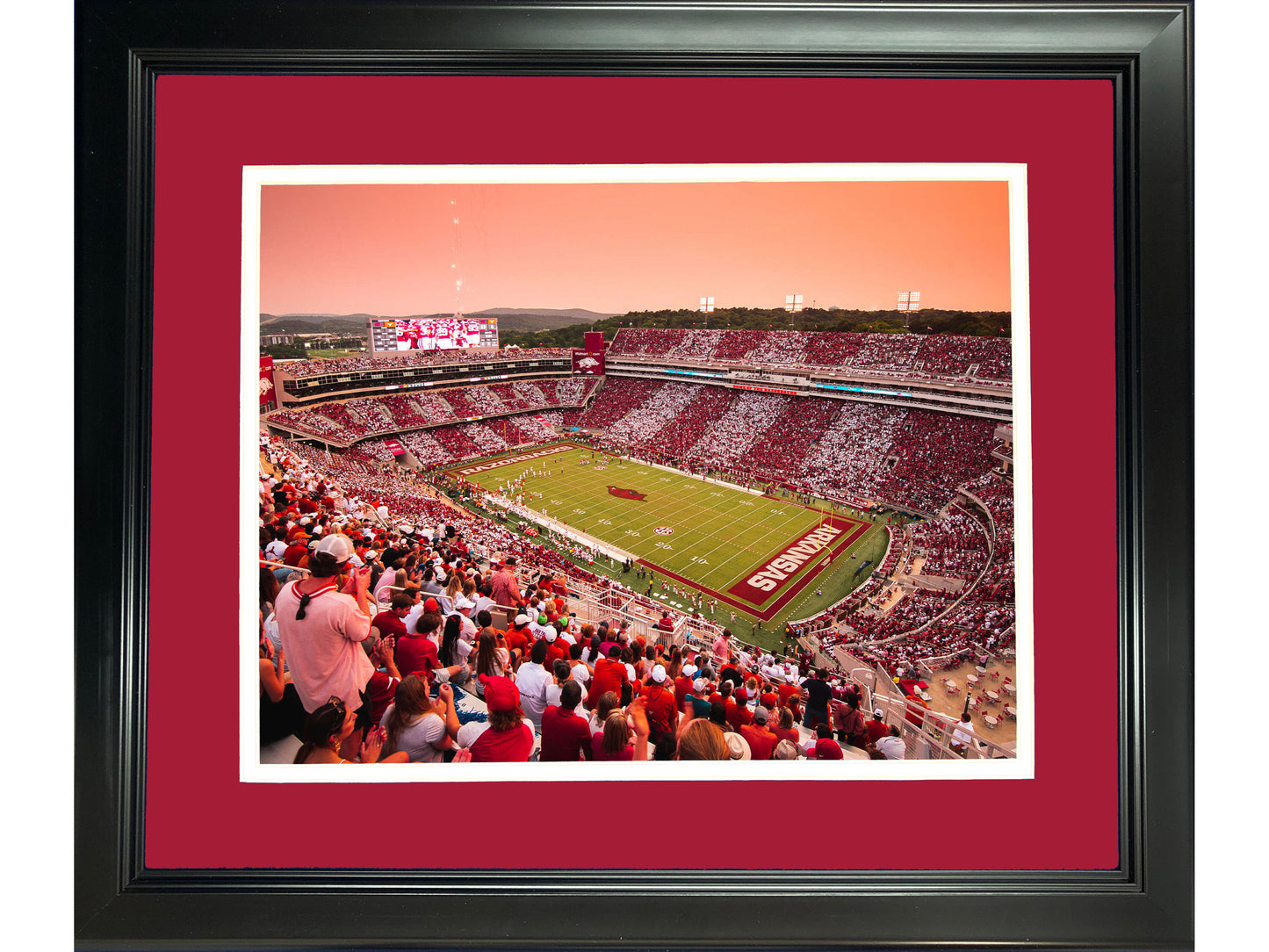 Framed Donald W. Reynolds Razorback Stadium Arkansas Razorbacks 11"x14" NCAA Football Photo Professionally Matted