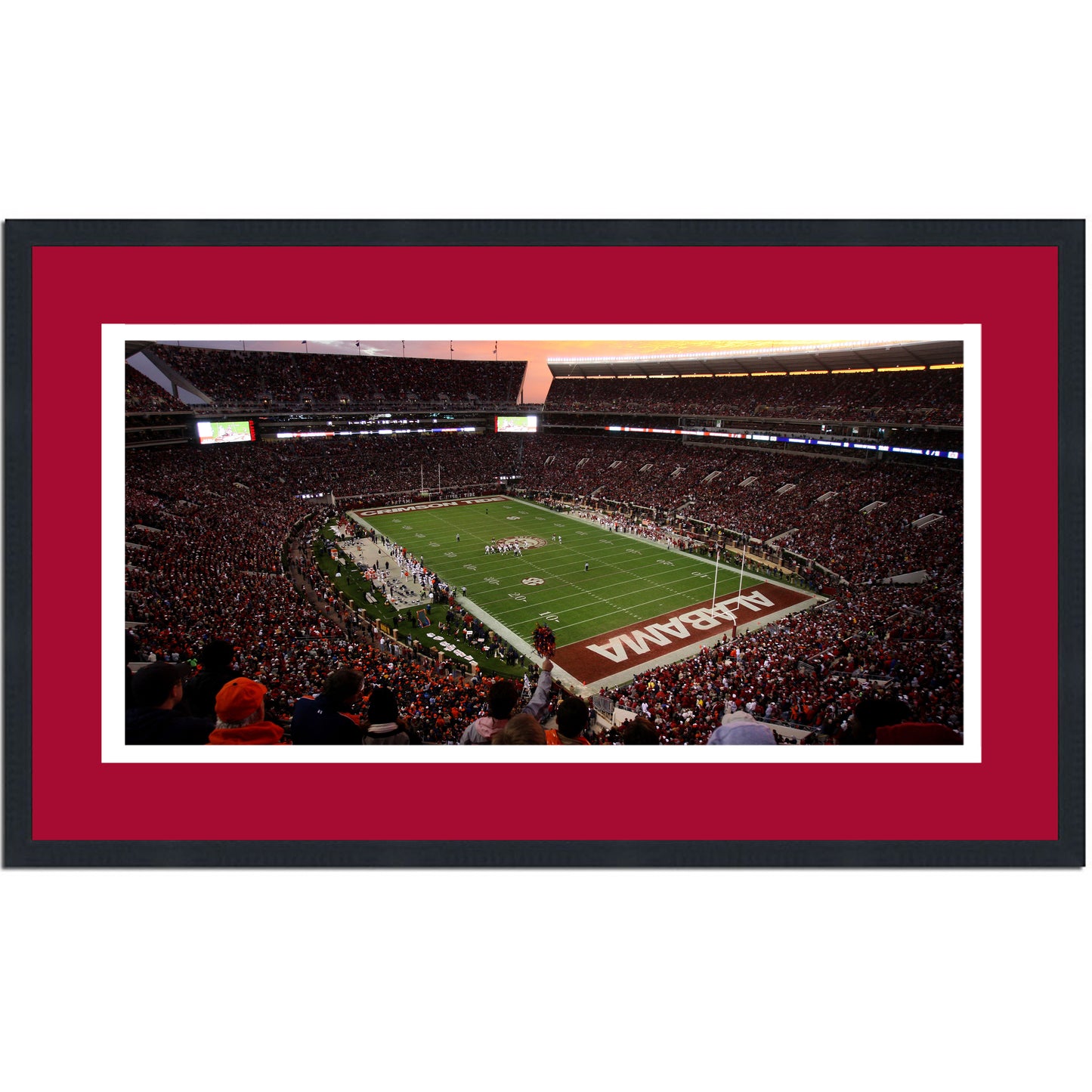 Framed Bryant-Denny Stadium Alabama Crimson Tide 16x24 NCAA Football Photo Professionally Matted