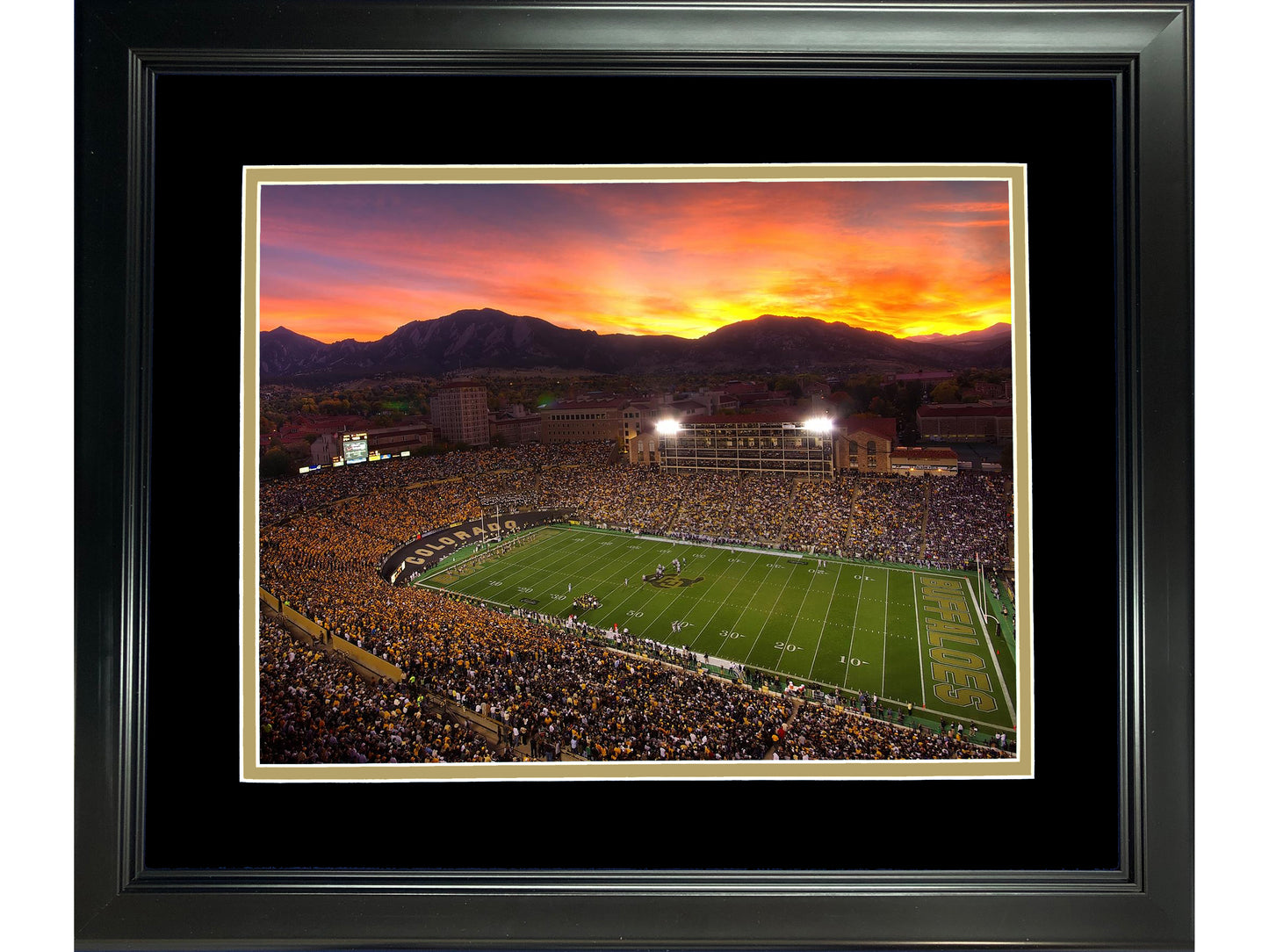 Framed Folsom Field Colorado Buffaloes 11"x14" NCAA Football Photo Professionally Matted