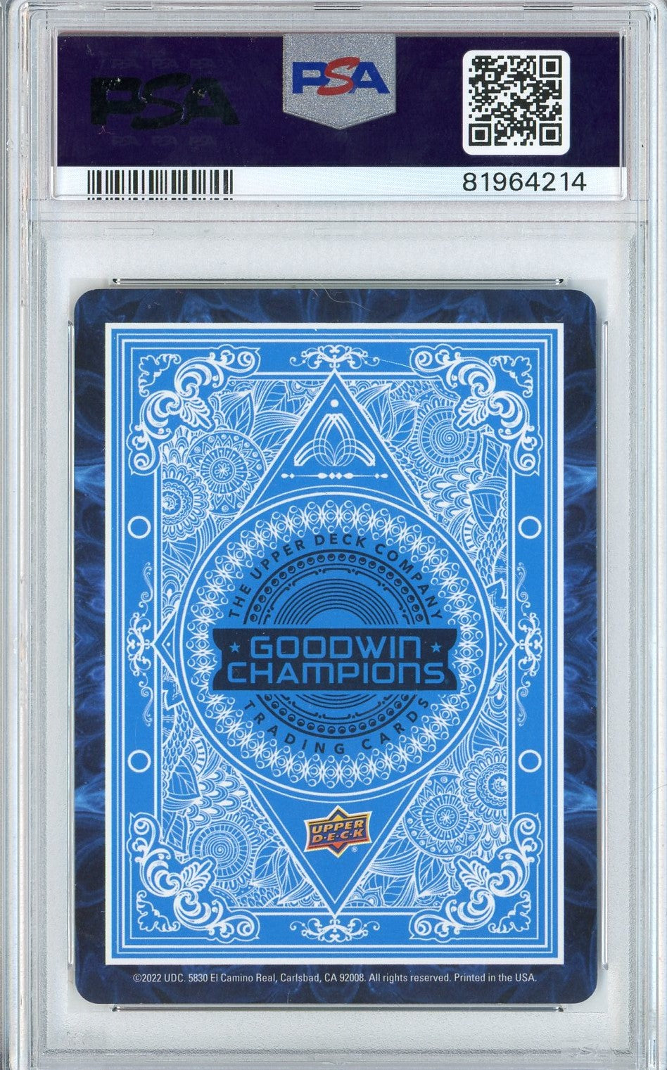 Graded 2022 UD Goodwin Champs Caleb Williams Playing Cards Rookie RC Football Card PSA 10 Gem Mint