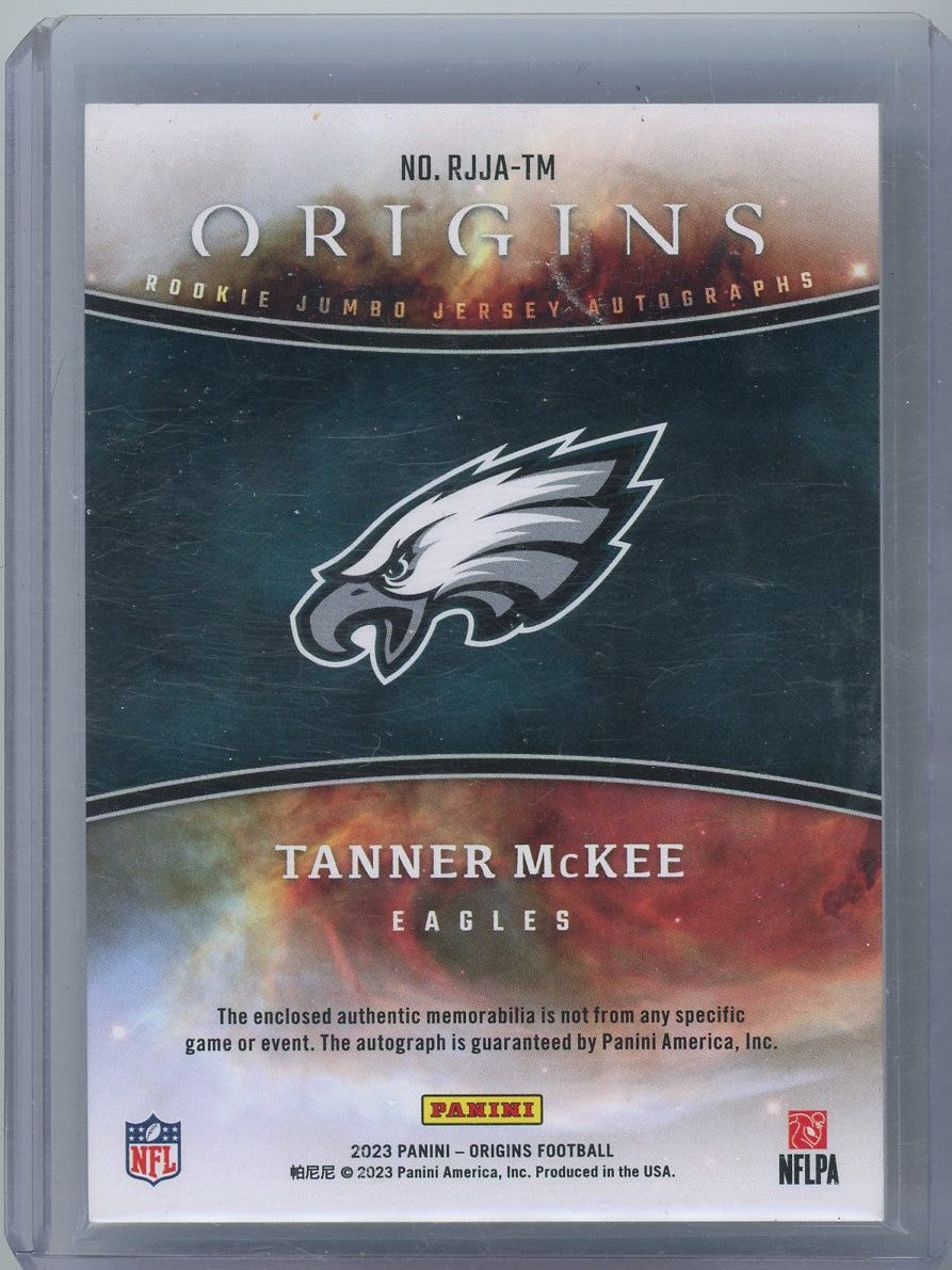 2023 Panini Origins Tanner McKee #RJJA-TM RPA Auto /99 Rookie RC Football Card