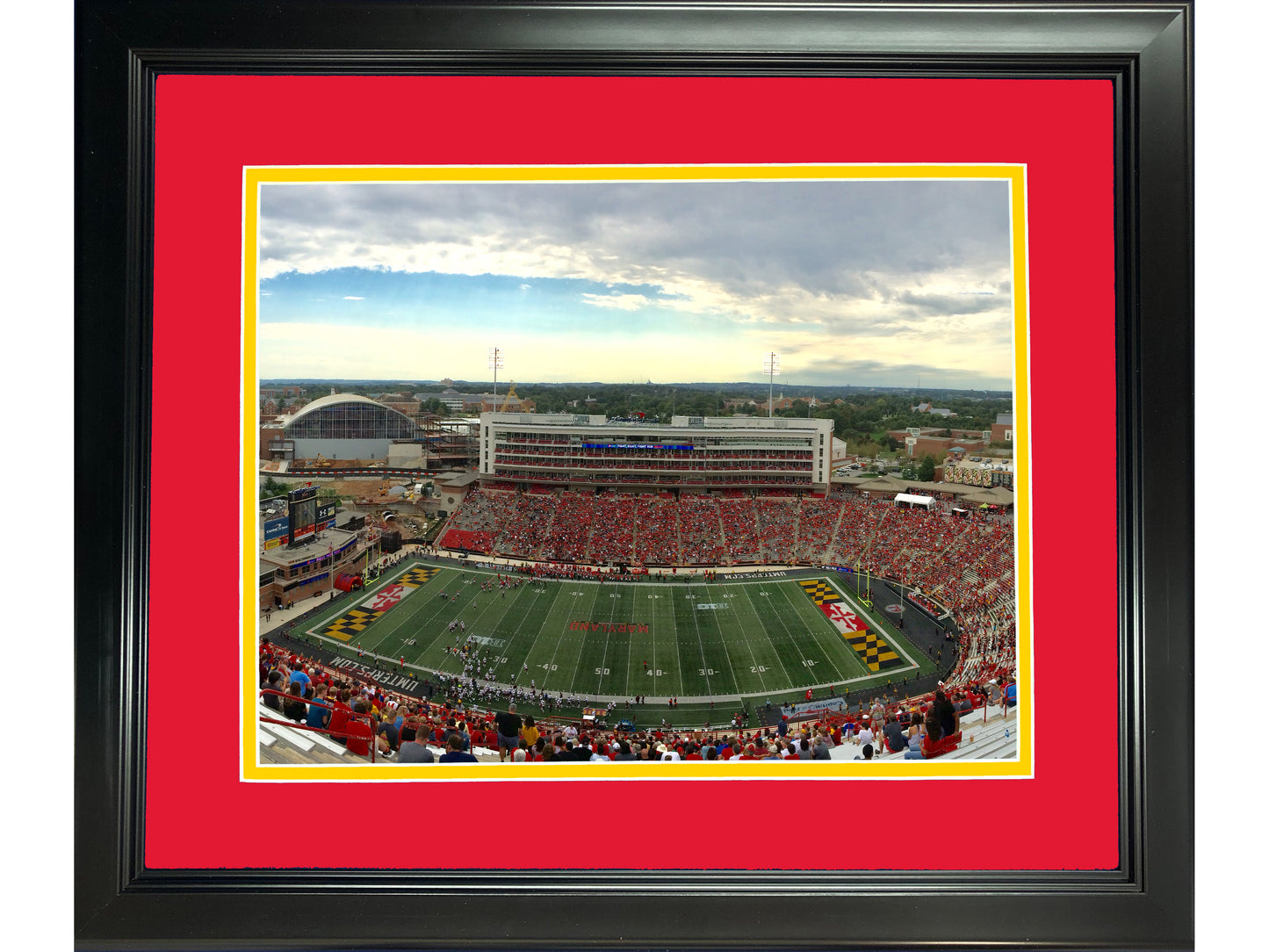 Framed SECU Stadium Maryland Terrapins 11"x14" NCAA Football Photo Professionally Matted