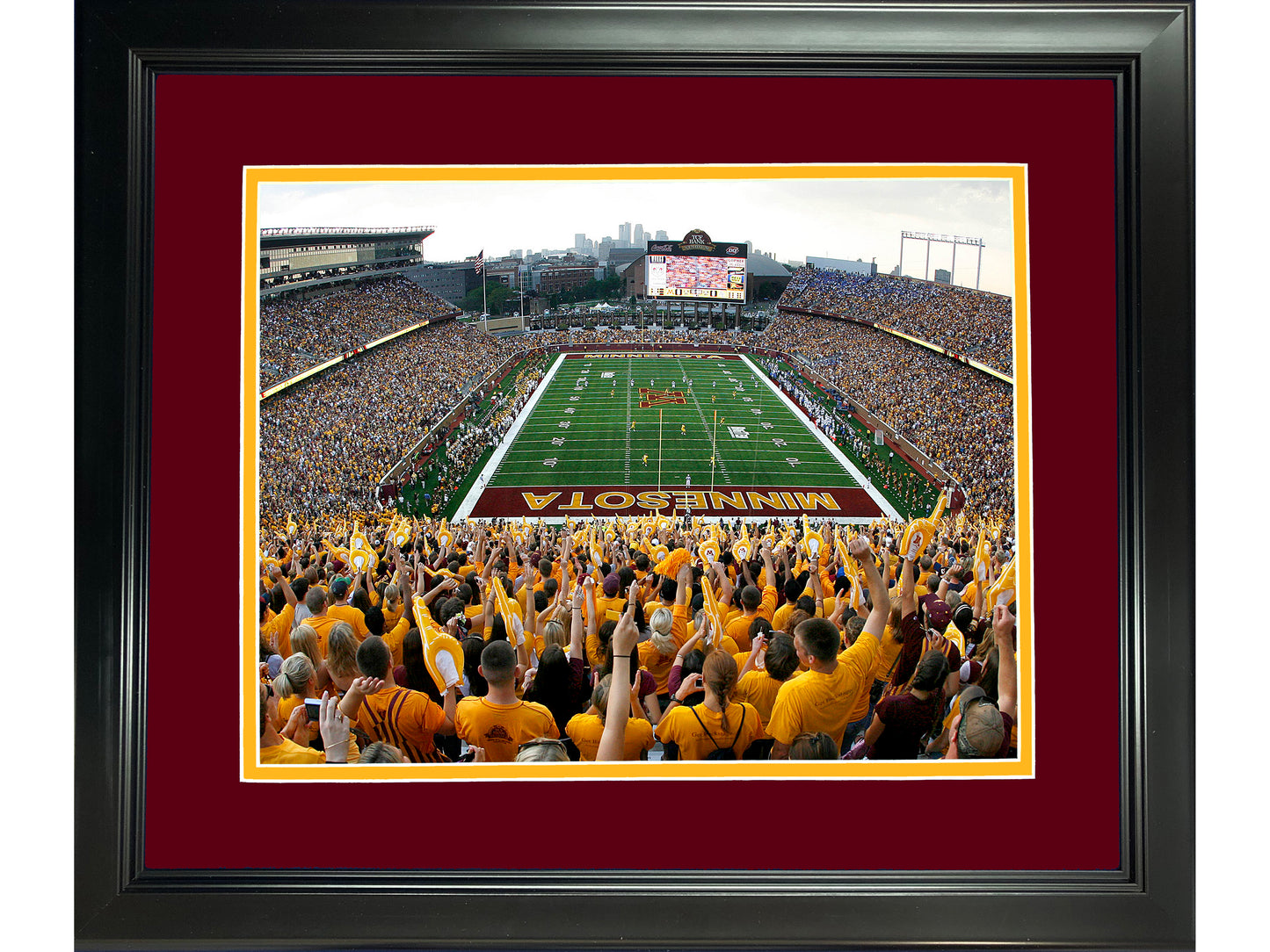 Framed Huntington Bank Stadium Minnesota Golden Gophers 11"x14" NCAA Football Photo Professionally Matted