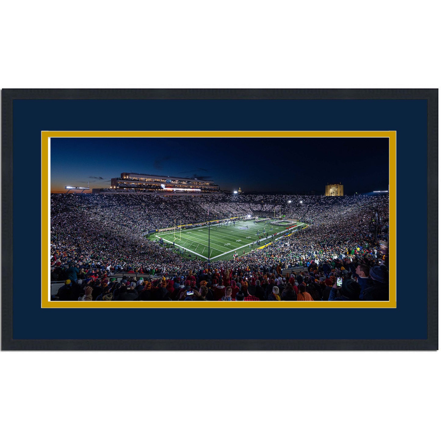 Framed Notre Dame Stadium Notre Dame Fighting Irish 16x24 NCAA Football Photo Professionally Matted
