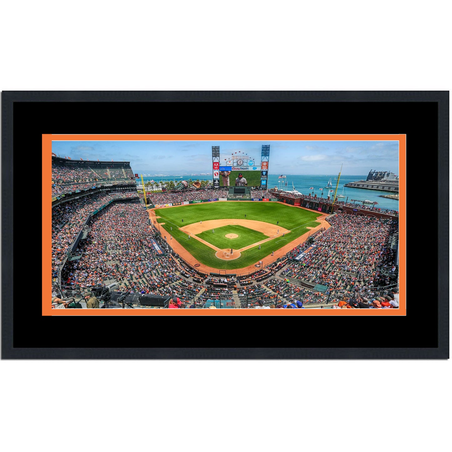 Framed Oracle Park San Francisco Giants MLB 16x24 Baseball Photo Professionally Matted