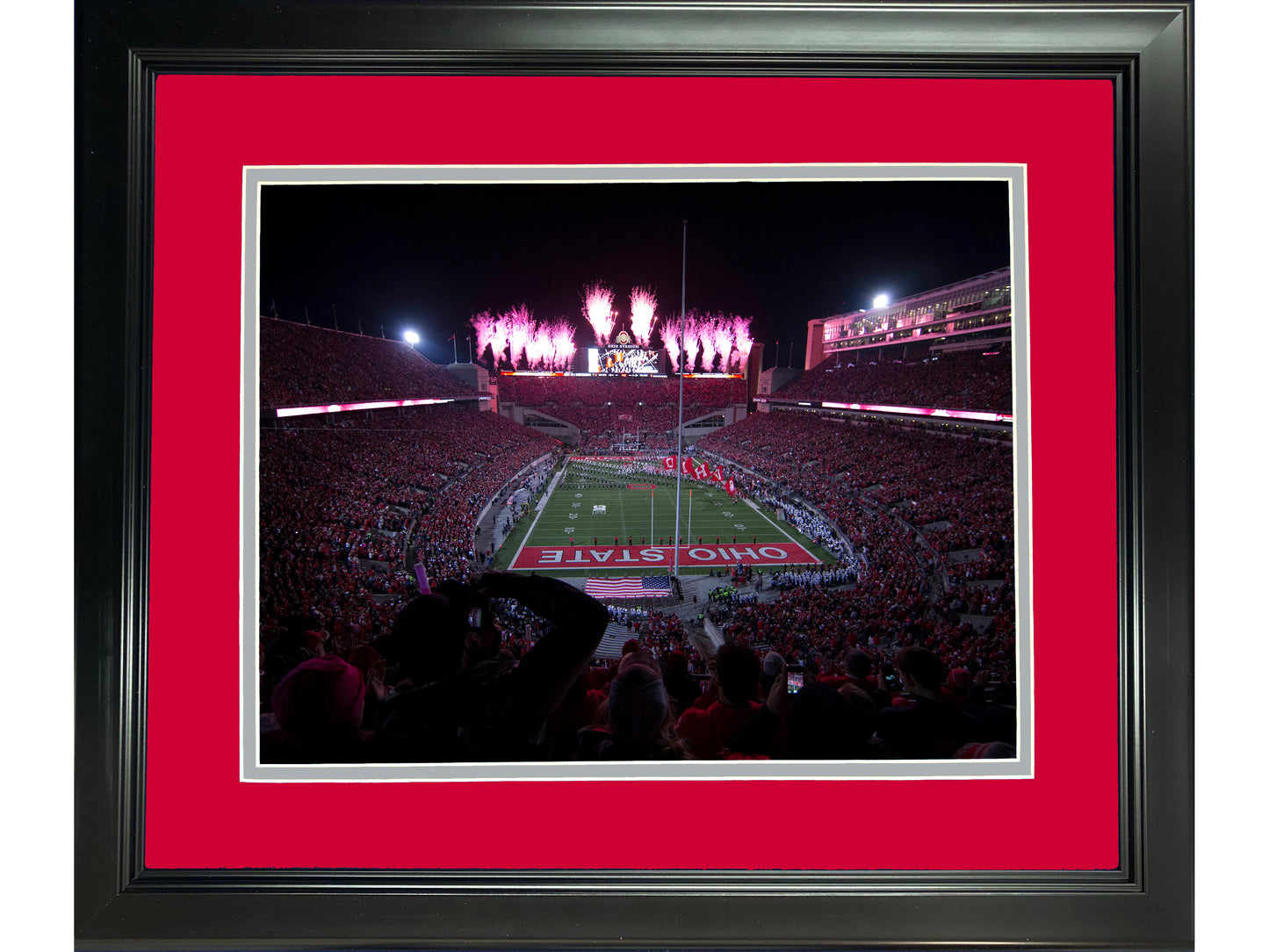 Framed Ohio Stadium Ohio State Buckeyes 11"x14" NCAA Football Photo Professionally Matted