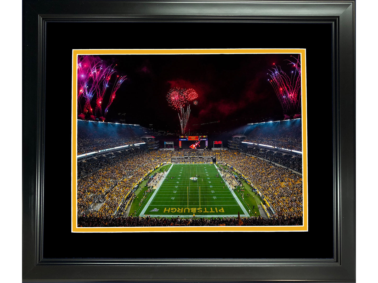 Framed Acrisure Stadium Pittsburgh Steelers 11"x14" Football Photo Professionally Matted
