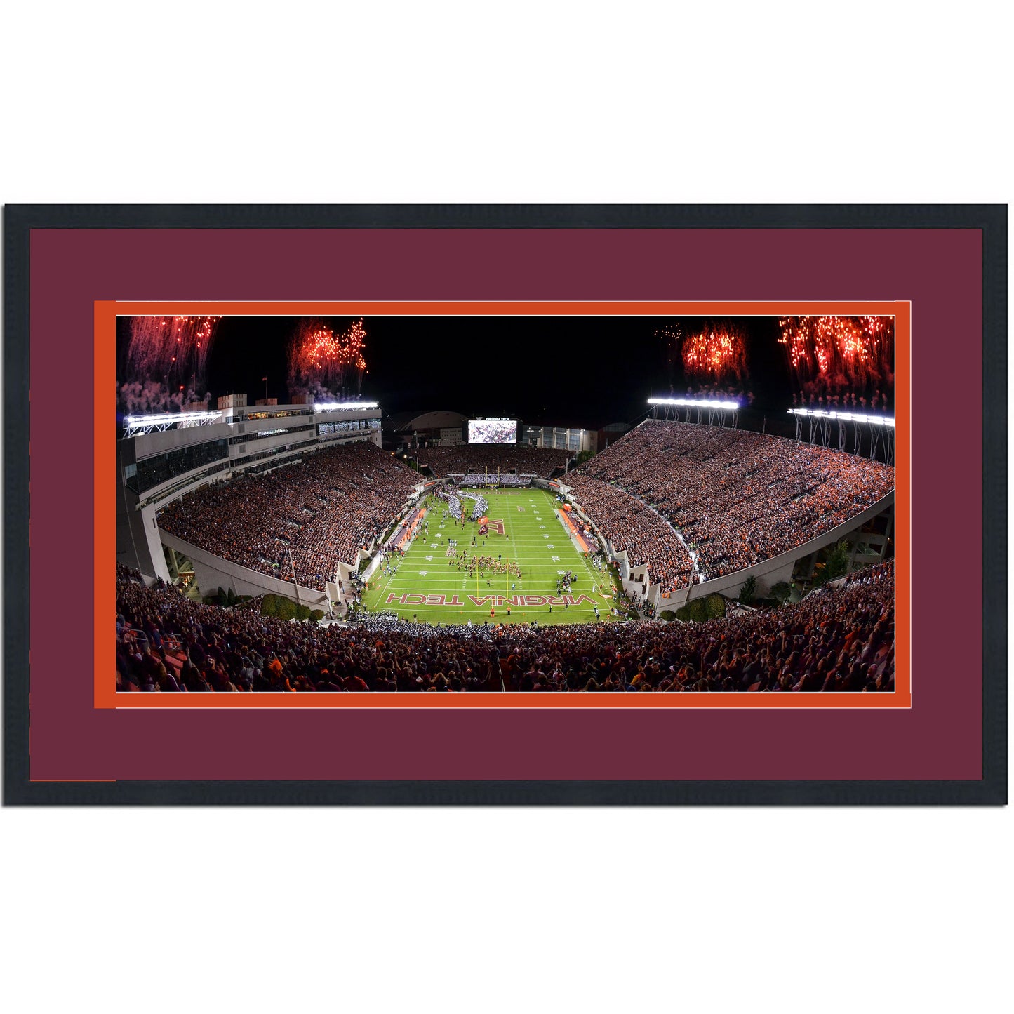 Framed Lane Stadium Virginia Tech Hokies 16x24 NCAA Football Photo Professionally Matted