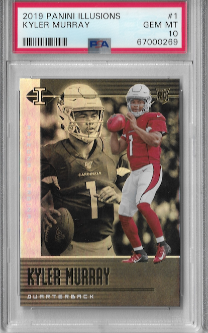Graded 2019 Panini Illusions Kyler Murray #1 Rookie RC Football Card PSA 10 Gem Mint
