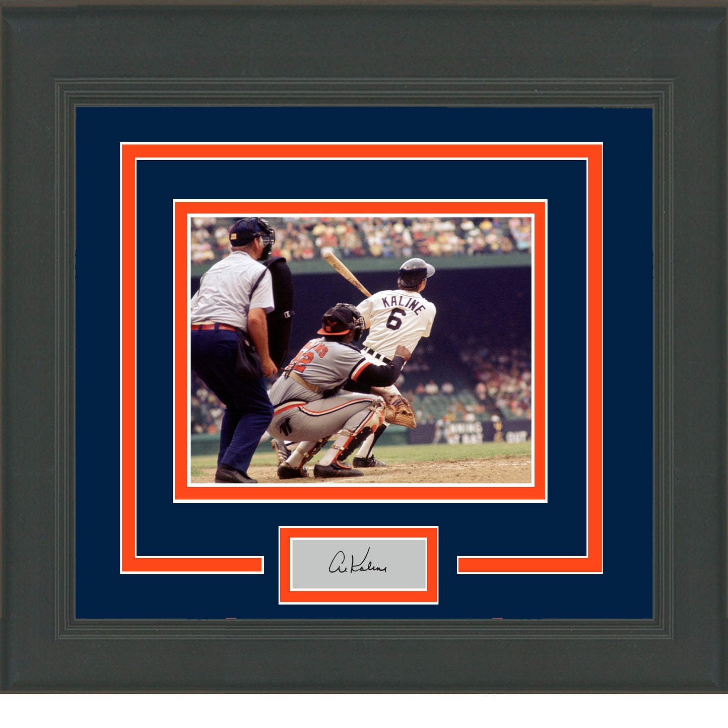 Framed Al Kaline Facsimile Laser Engraved Signature Auto Detroit Tigers 11x14 Baseball Photo