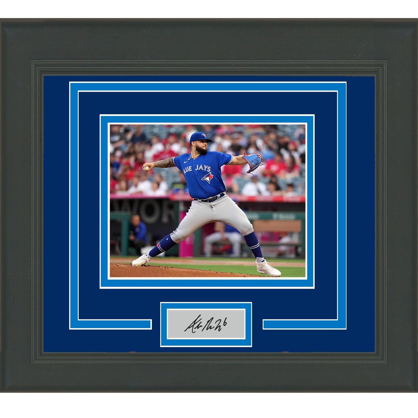 Framed Alek Manoah Facsimile Laser Engraved Signature Auto Toronto Blue Jays 11x14 Baseball Photo