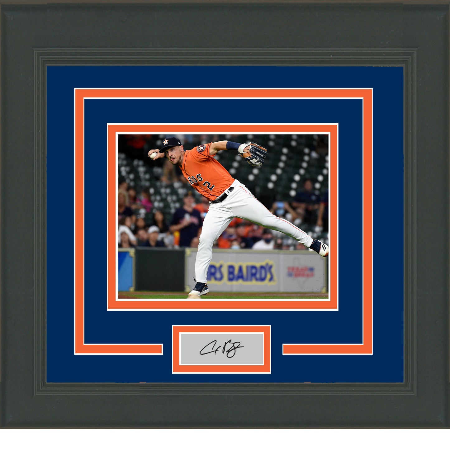 Framed Alex Bregman Facsimile Laser Engraved Signature Auto Houston Astros 11x14 Baseball Photo
