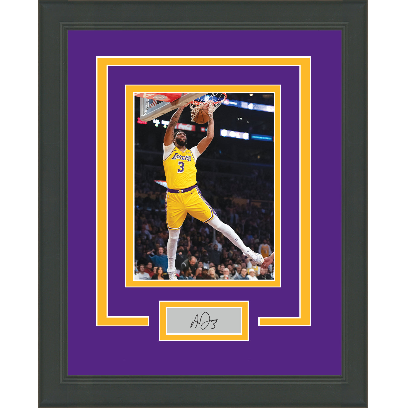 Framed Anthony Davis Facsimile Laser Engraved Signature Auto Los Angeles Lakers 11x14 Basketball Photo