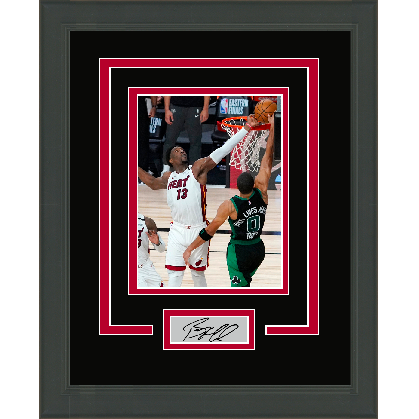 Framed Bam Adebayo Facsimile Laser Engraved Signature Auto Miami Heat 11x14 Basketball Photo
