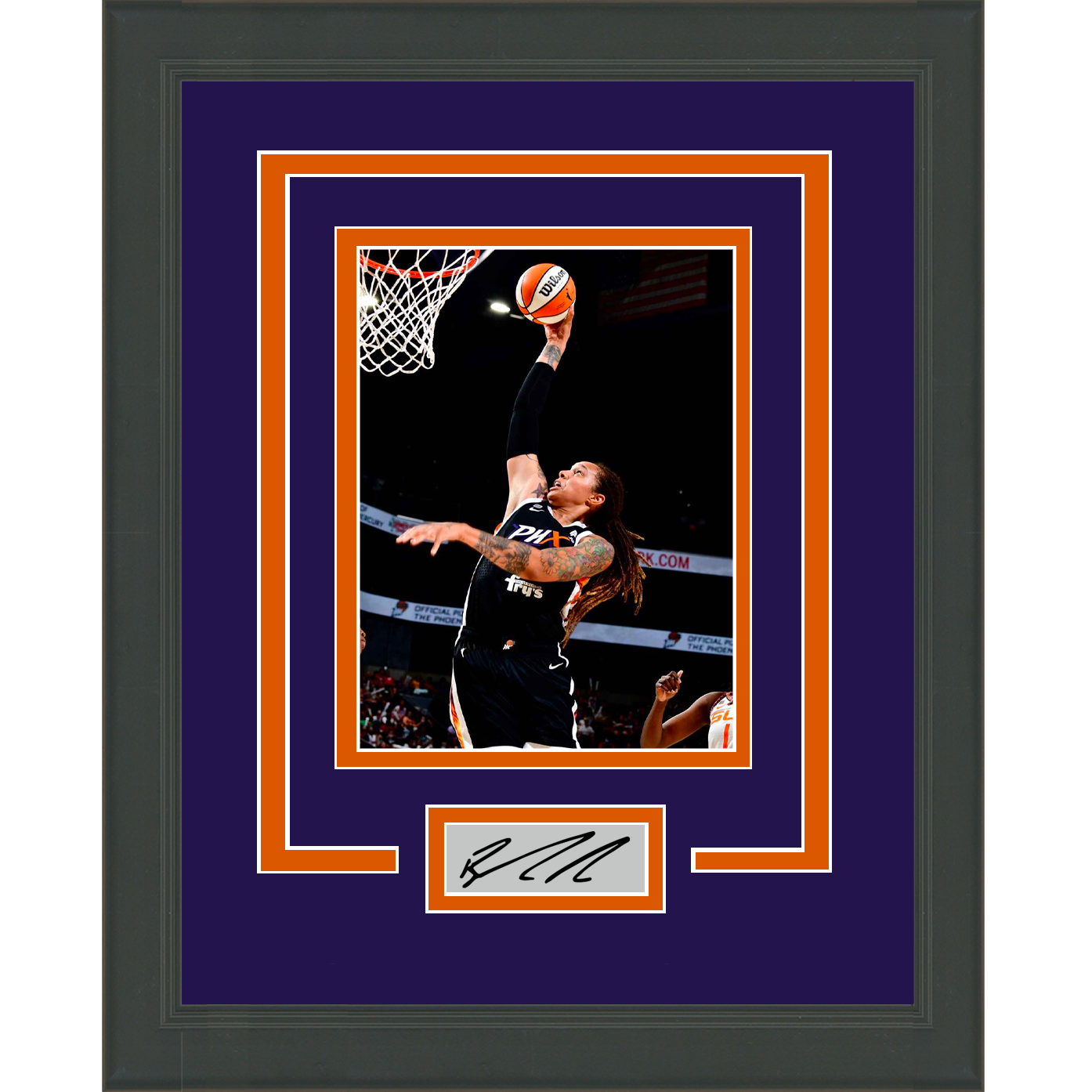 Framed Brittney Griner Facsimile Laser Engraved Signature Auto Phoenix Mercury 11x14 Basketball Photo