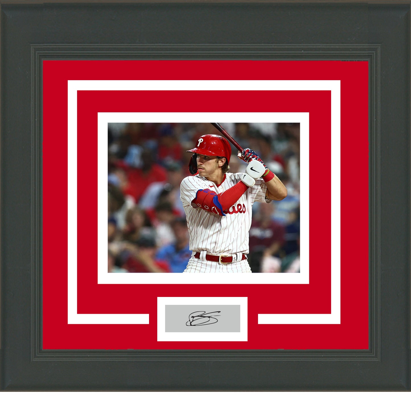 Framed Bryson Stott Facsimile Laser Engraved Signature Auto Philadelphia Phillies 11x14 Baseball Photo