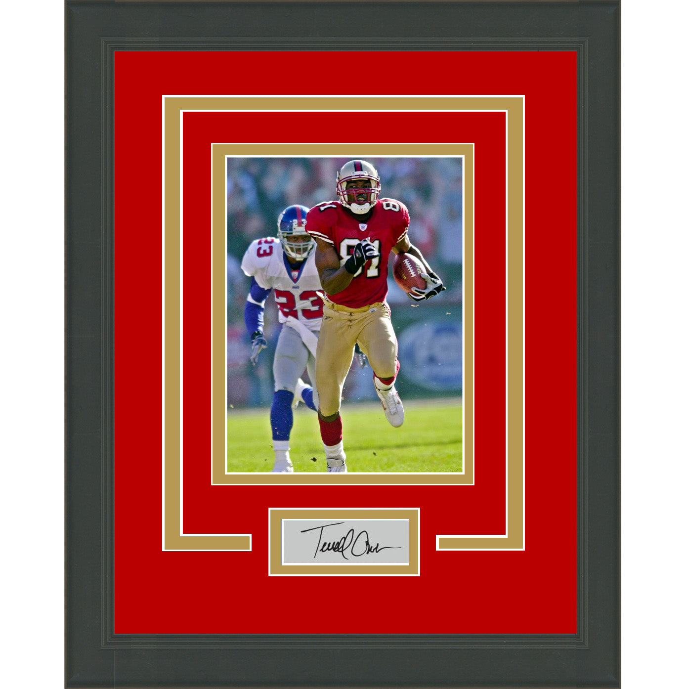Framed Terrell Owens Facsimile Laser Engraved Signature Auto San Francisco 49ers 11x14 Football Photo