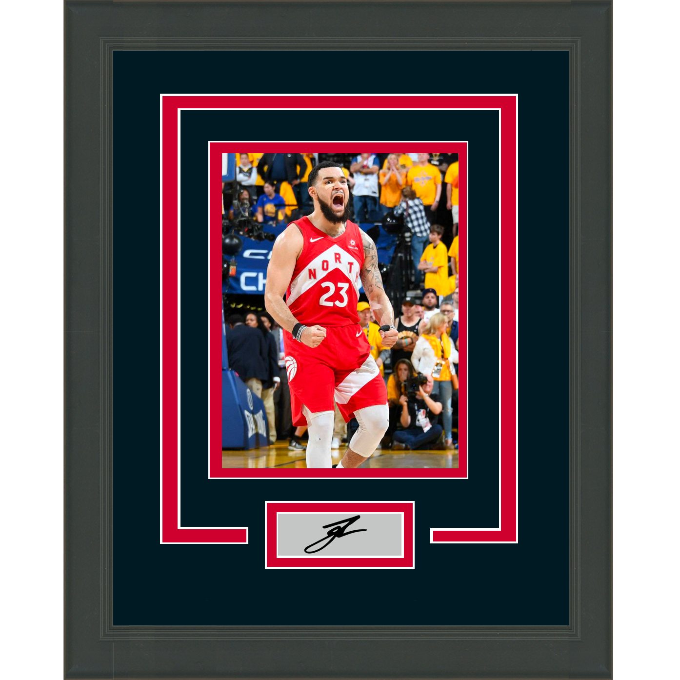 Framed Fred VanVleet Facsimile Laser Engraved Signature Auto Toronto Raptors 11x14 Basketball Photo