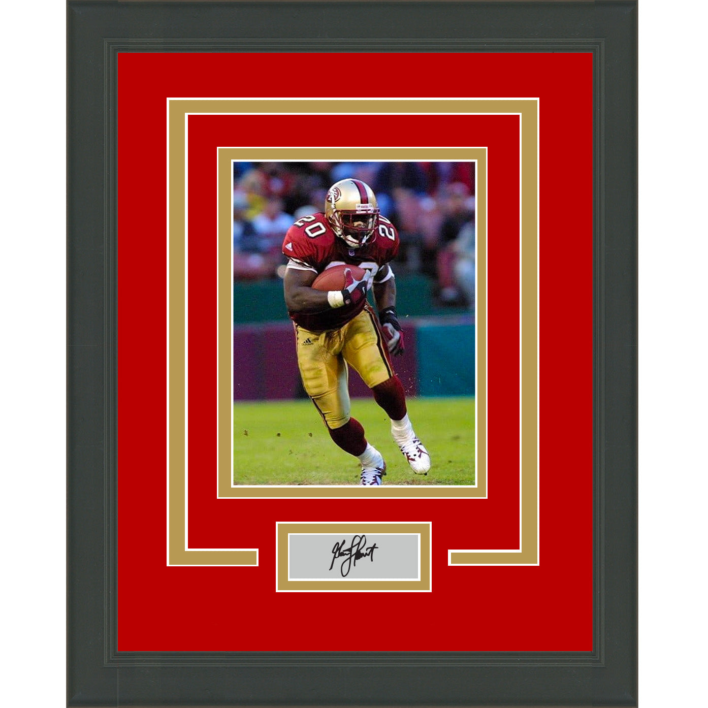 Framed Garrison Hearst Facsimile Laser Engraved Signature Auto San Francisco 49ers 11x14 Football Photo