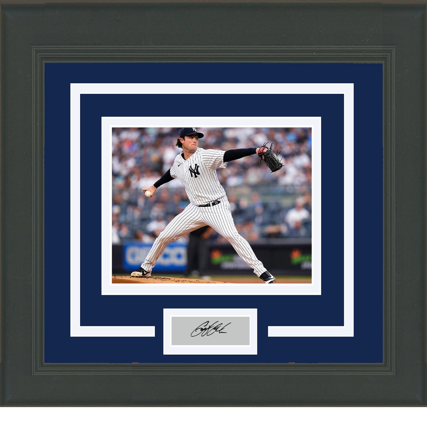 Framed Gerrit Cole Facsimile Laser Engraved Signature Auto New York Yankees 11x14 Baseball Photo