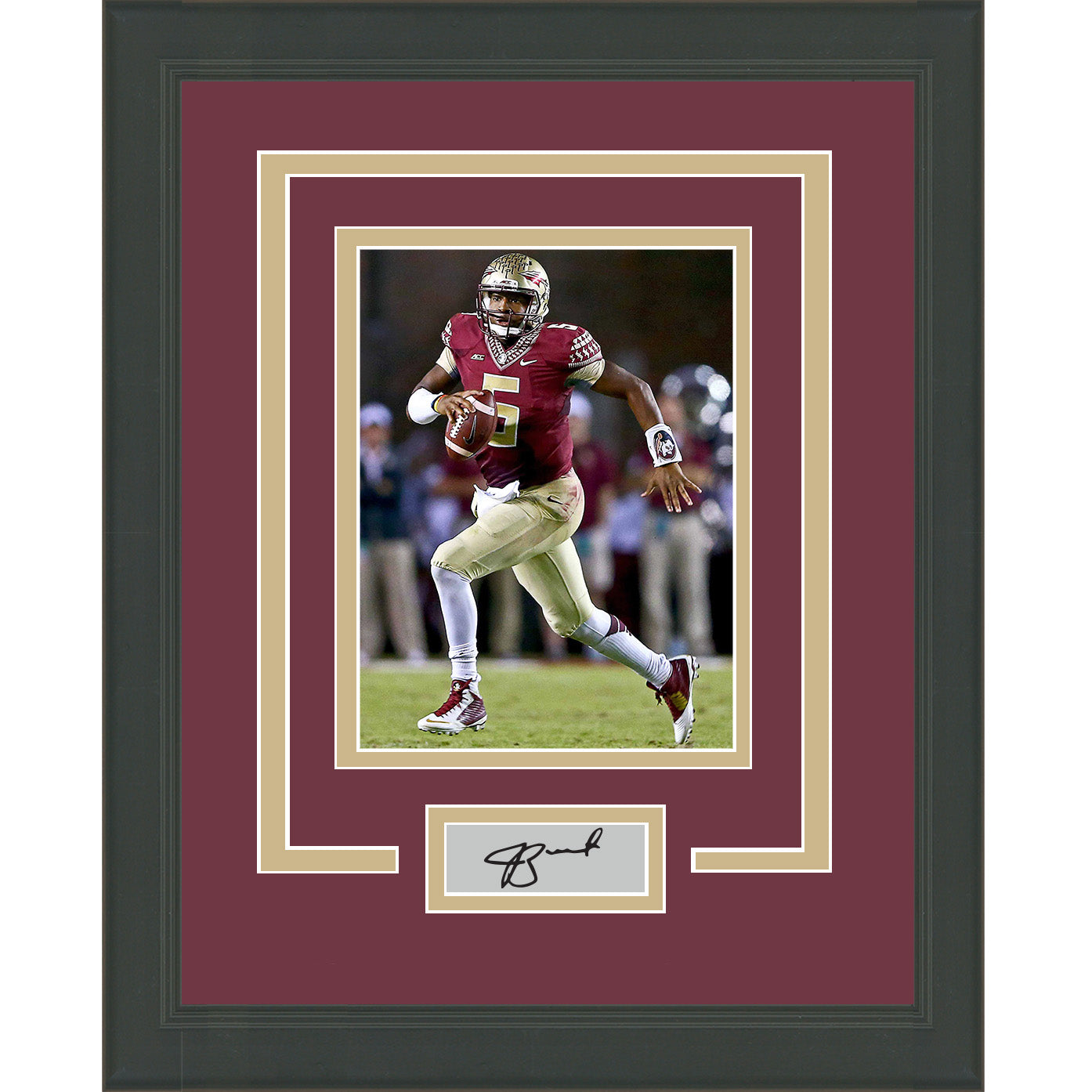 Framed Jameis Winston Facsimile Laser Engraved Signature Auto Florida State Seminoles 11x14 Football Photo