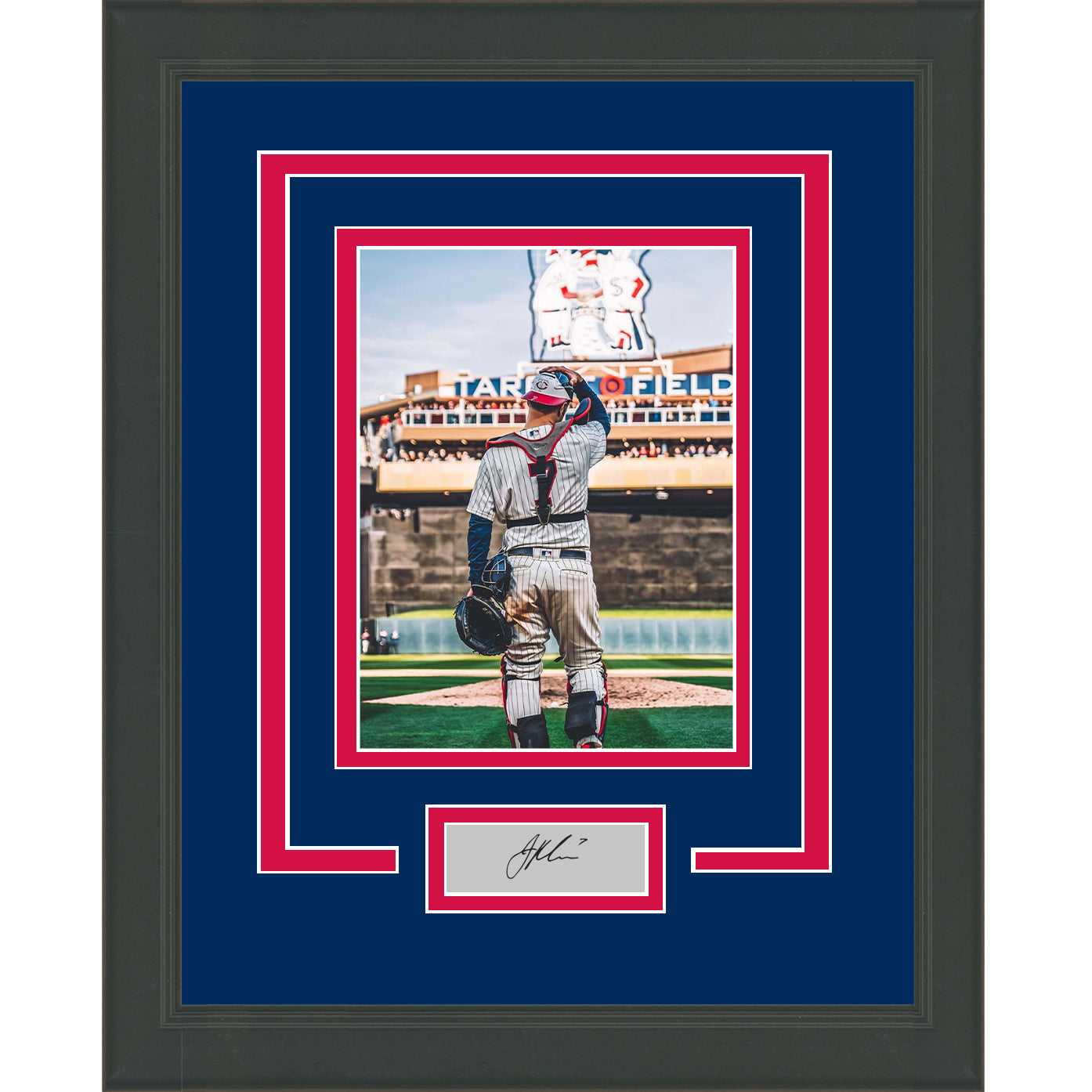 Framed Joe Mauer Facsimile Laser Engraved Signature Auto Minnesota Twins 11x14 Baseball Photo