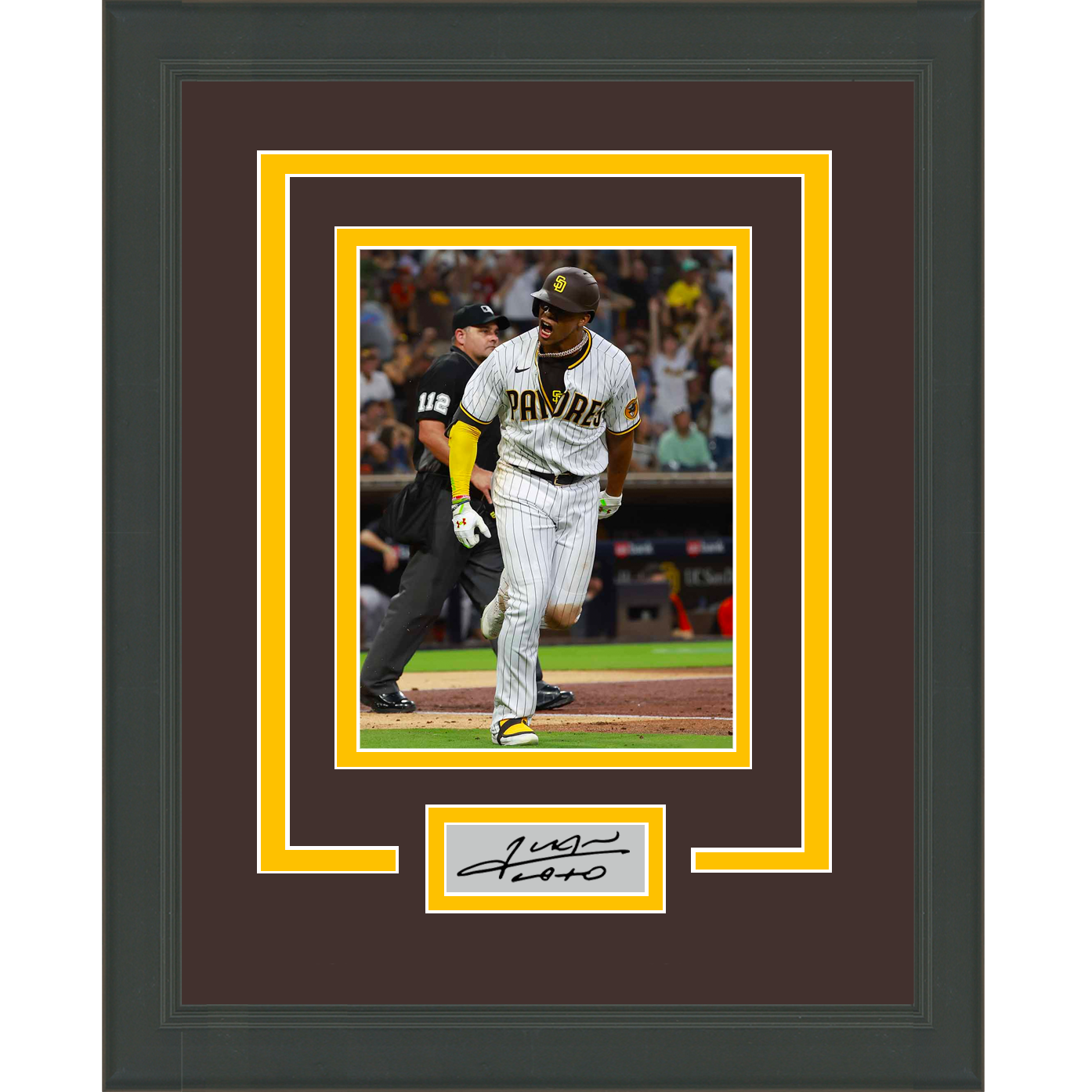 Framed Juan Soto Facsimile Laser Engraved Signature Auto San Diego Padres 11x14 Baseball Photo