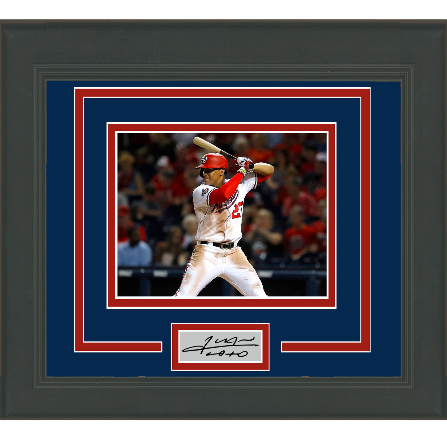 Framed Juan Soto Facsimile Laser Engraved Signature Auto Washington Nationals 11x14 Baseball Photo