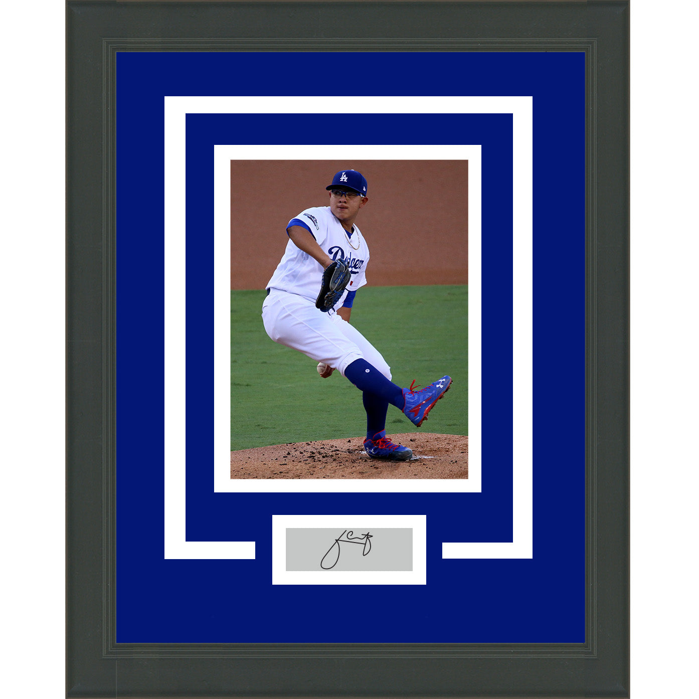 Framed Julio Urias Facsimile Laser Engraved Signature Auto Los Angeles Dodgers 11x14 Baseball Photo