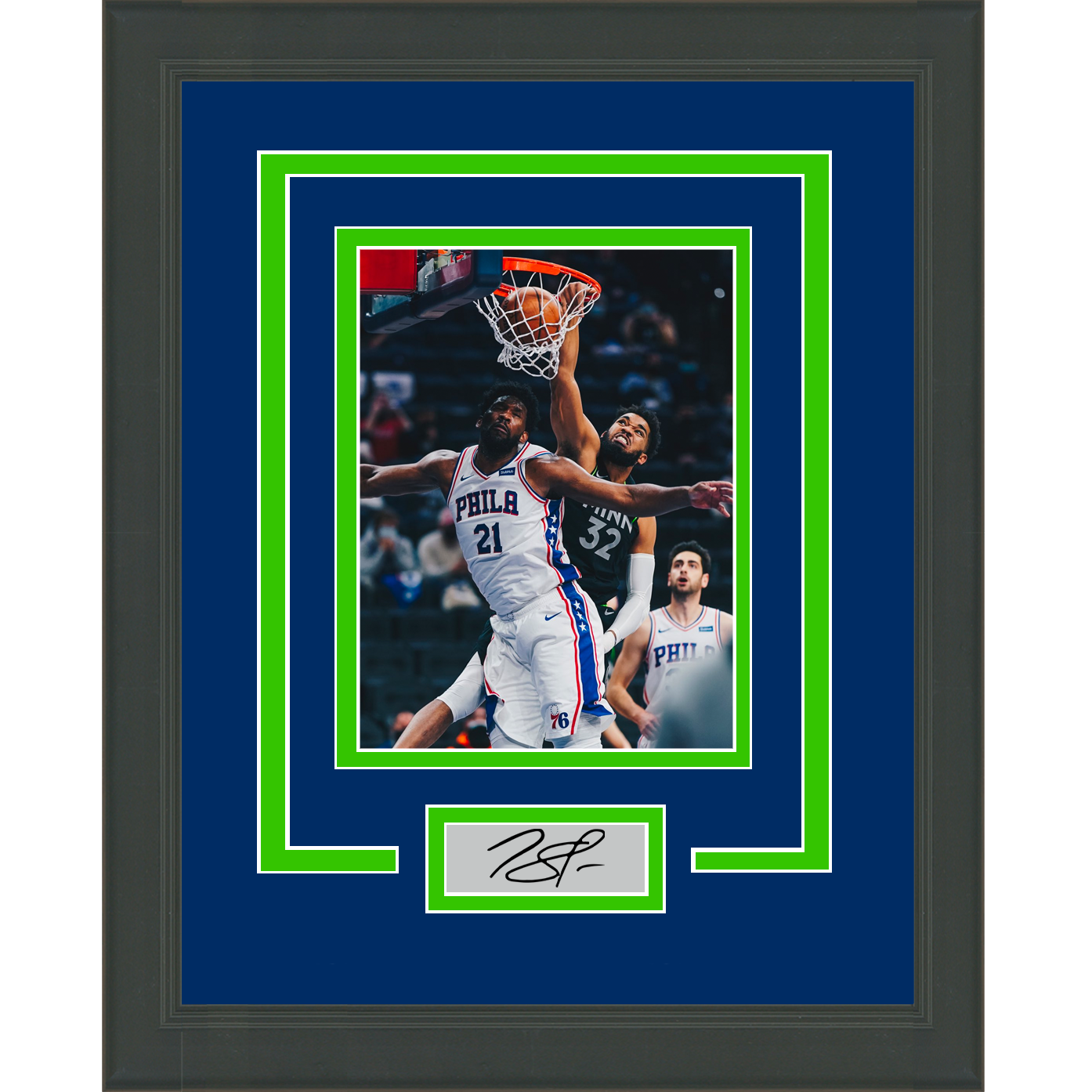 Framed Karl-Anthony Towns Facsimile Laser Engraved Signature Auto Minnesota Timberwolves 11x14 Basketball Photo