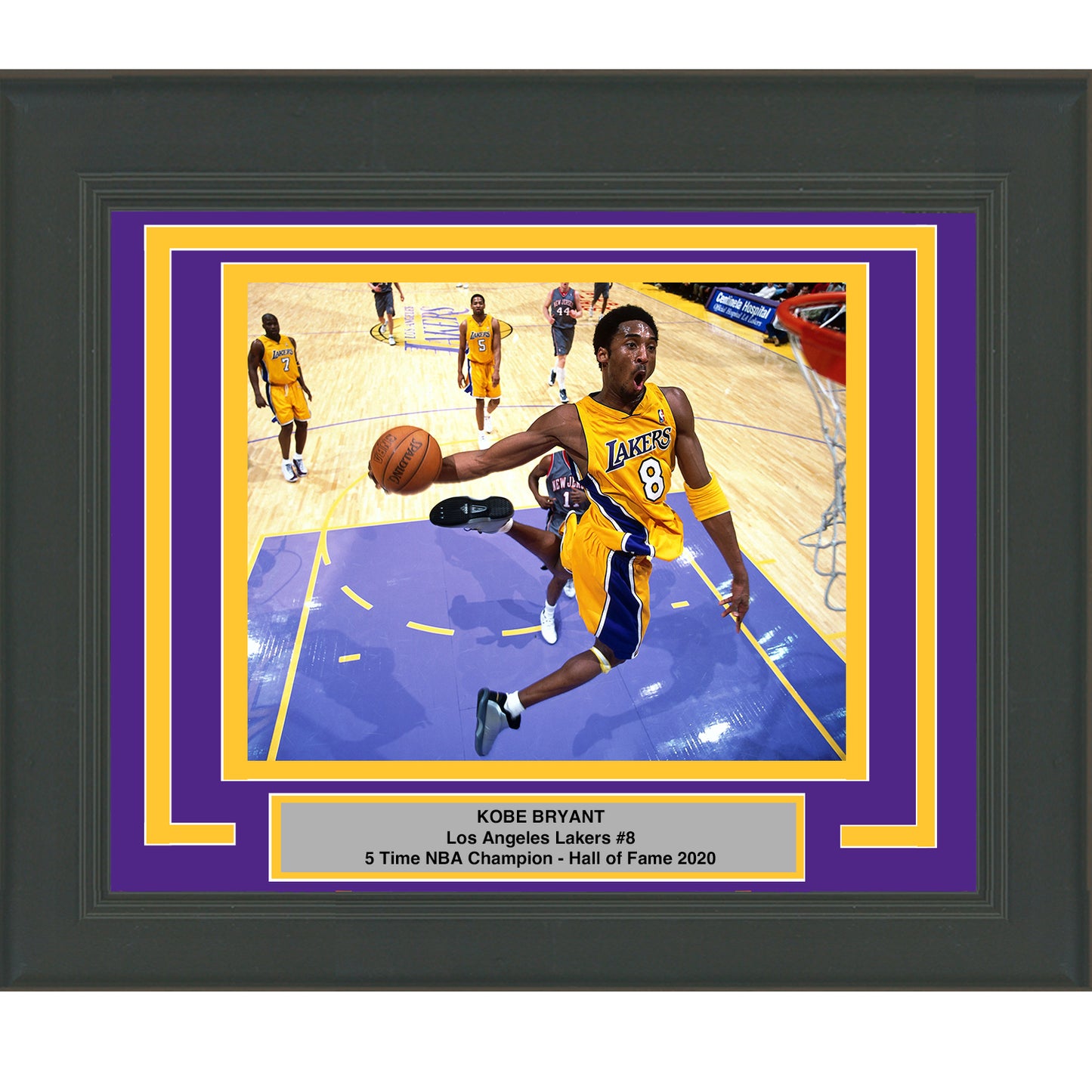 Framed Kobe Bryant Los Angeles Lakers 8x10 Basketball Photo