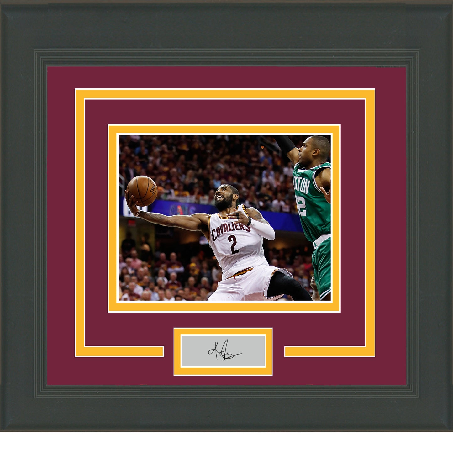 Framed Kyrie Irving Facsimile Laser Engraved Signature Auto Cleveland Cavaliers 11x14 Basketball Photo