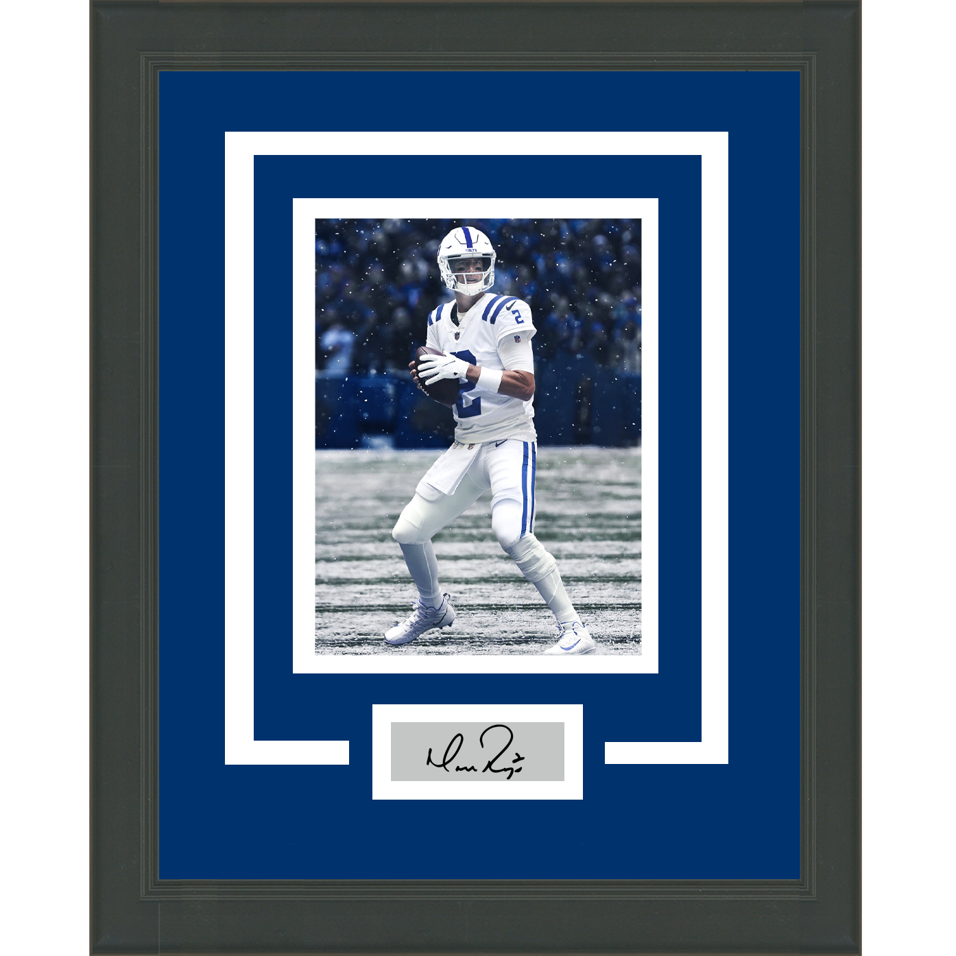 Framed Matt Ryan Facsimile Laser Engraved Signature Auto Indianapolis Colts 11x14 Football Photo