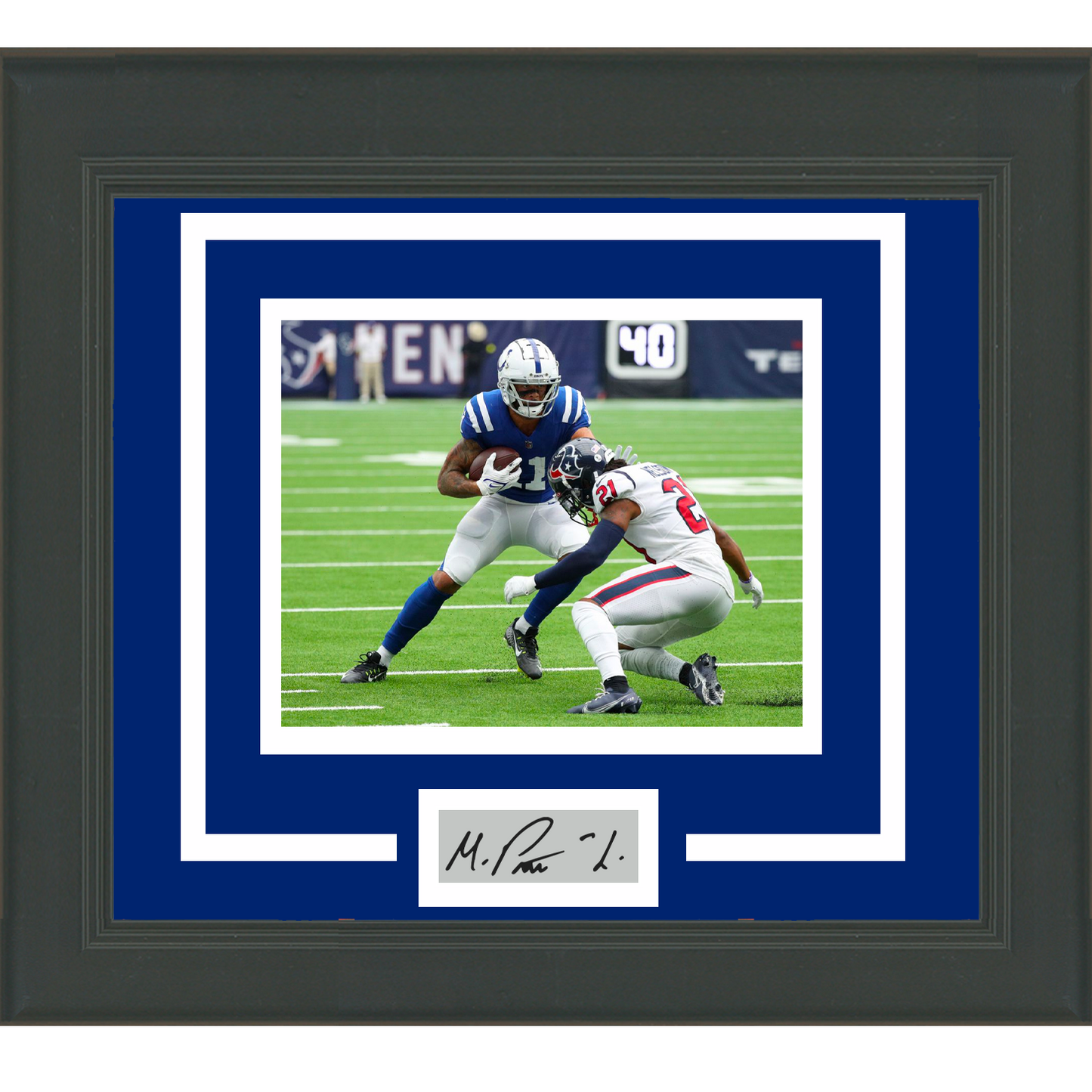 Framed Michael Pittman Jr Facsimile Laser Engraved Signature Auto Indianapolis Colts 11x14 Football Photo