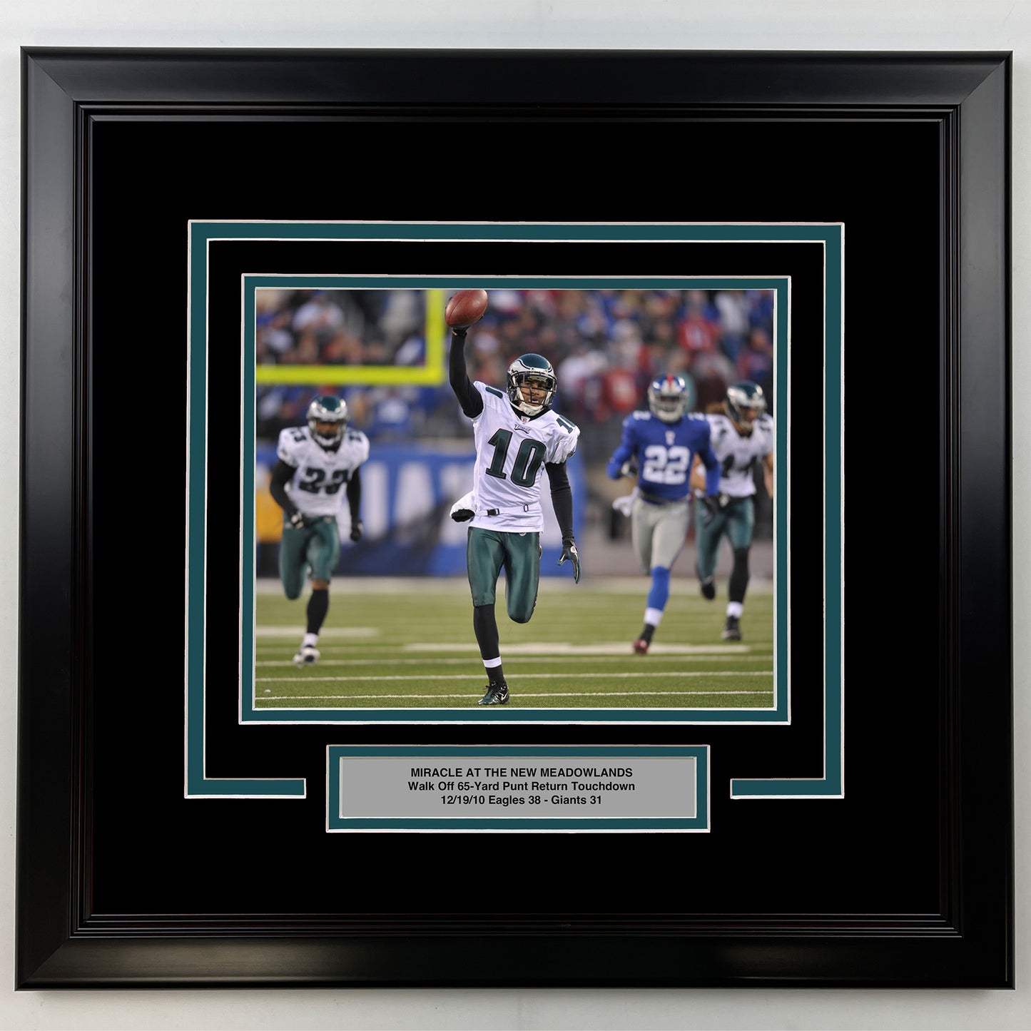 Framed Desean Jackson Miracle at the New Meadowlands Philadelphia Eagles 8x10 Football Photo