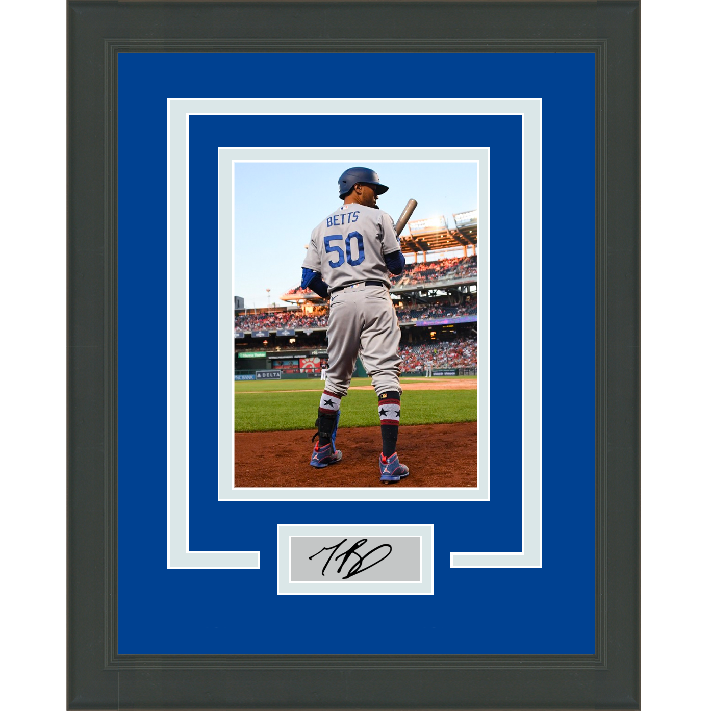 Framed Mookie Betts Facsimile Laser Engraved Signature Auto Los Angeles Dodgers 11x14 Baseball Photo #2