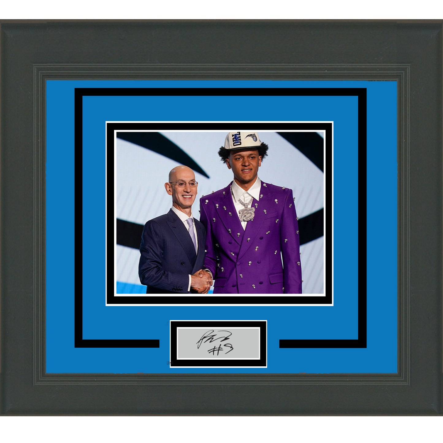 Framed Paolo Banchero Facsimile Laser Engraved Signature Auto Orlando Magic 11x14 Basketball Photo