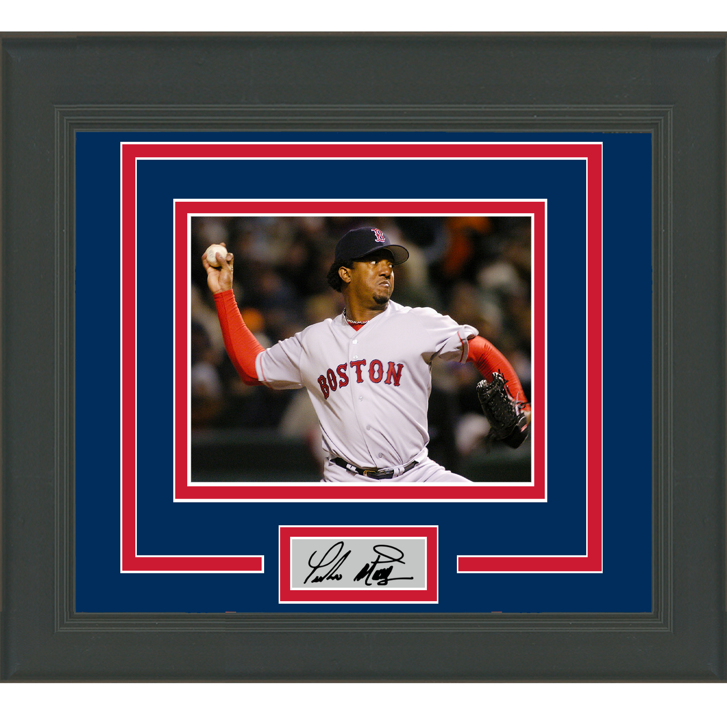 Framed Pedro Martinez Facsimile Laser Engraved Signature Auto Boston Red Sox 11x14 Baseball Photo