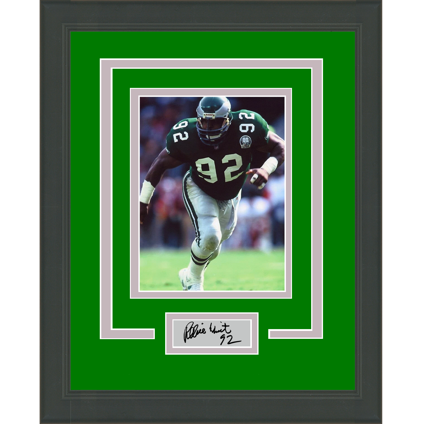 Framed Reggie White Facsimile Laser Engraved Signature Auto Philadelphia Eagles 11x14 Football Photo