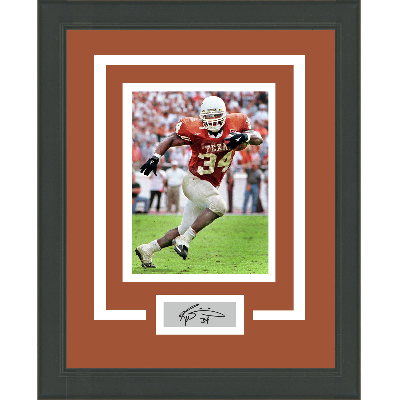 Framed Ricky Williams Facsimile Laser Engraved Signature Auto Texas Longhorns 11x14 Football Photo