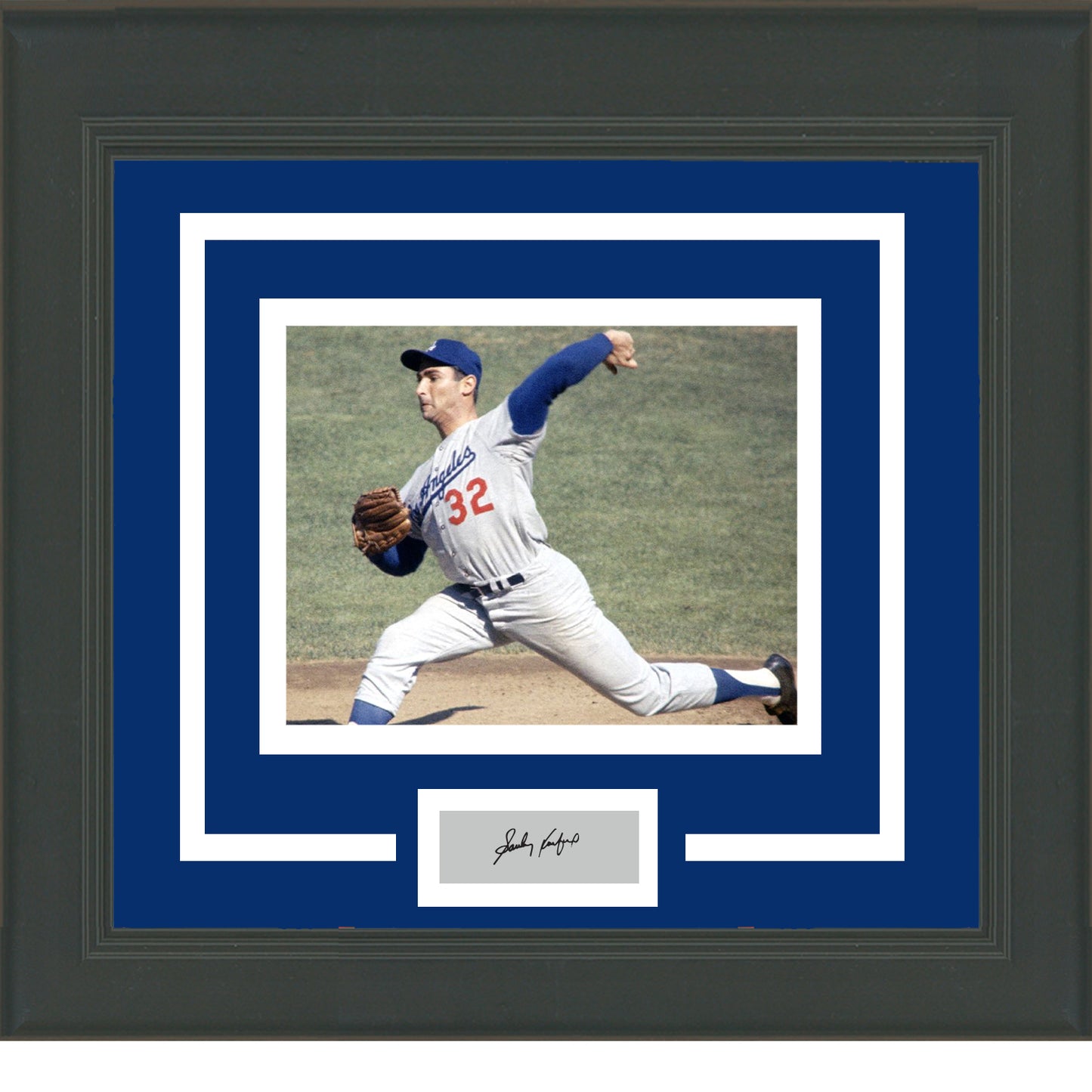 Framed Sandy Koufax Facsimile Laser Engraved Signature Auto Los Angeles Dodgers 11x14 Baseball Photo
