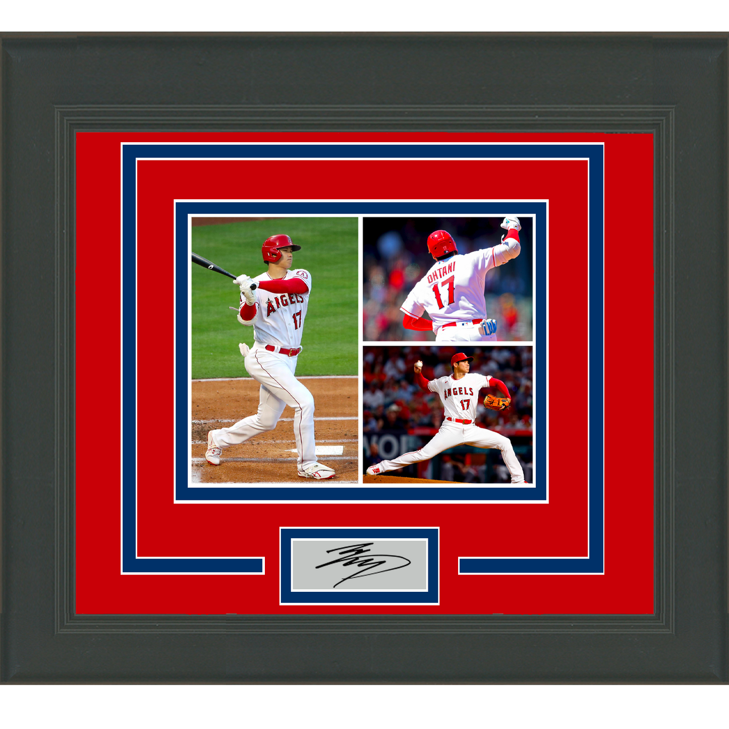 Framed Shohei Ohtani Facsimile Laser Engraved Signature Auto Los Angeles Angels of Anaheim 11x14 Baseball Photo