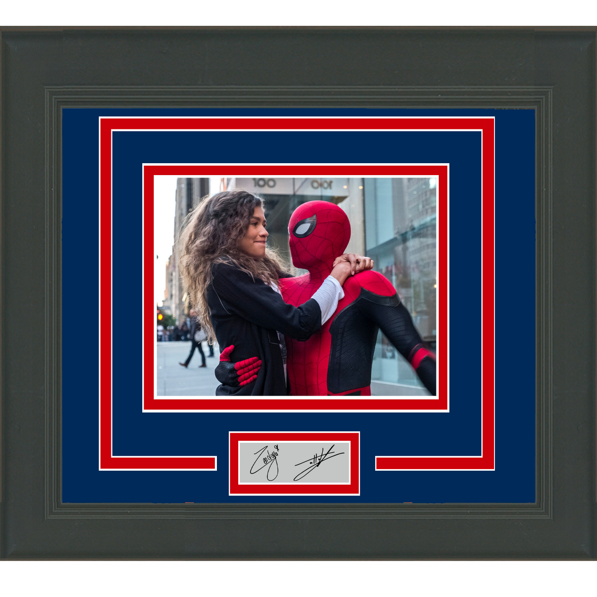 Framed Tom Holland Zendaya Spider-Man Facsimile Laser Engraved Signature Auto 11x14 Photo