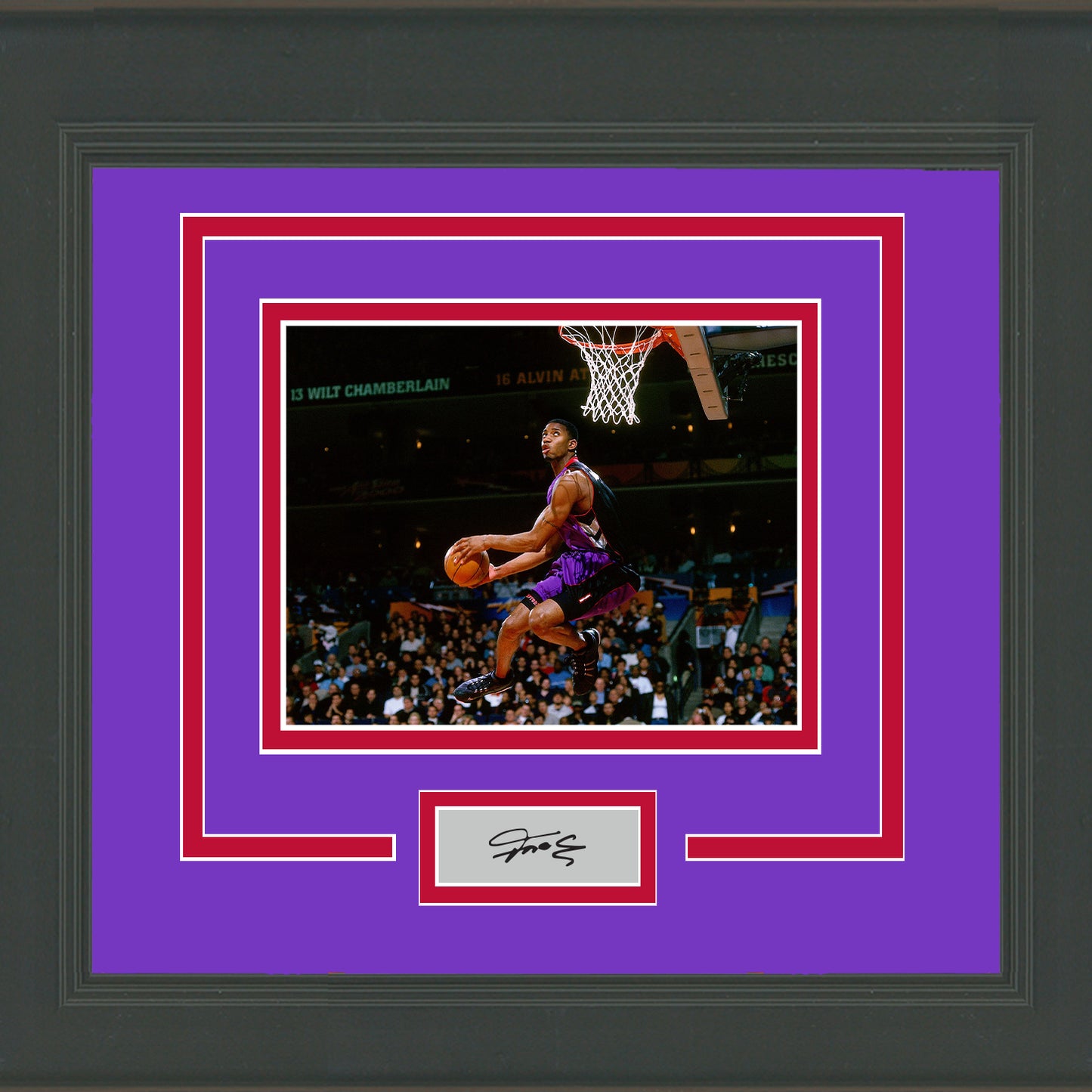 Framed Tracy McGrady Facsimile Laser Engraved Signature Auto Toronto Raptors 11x14 Basketball Photo