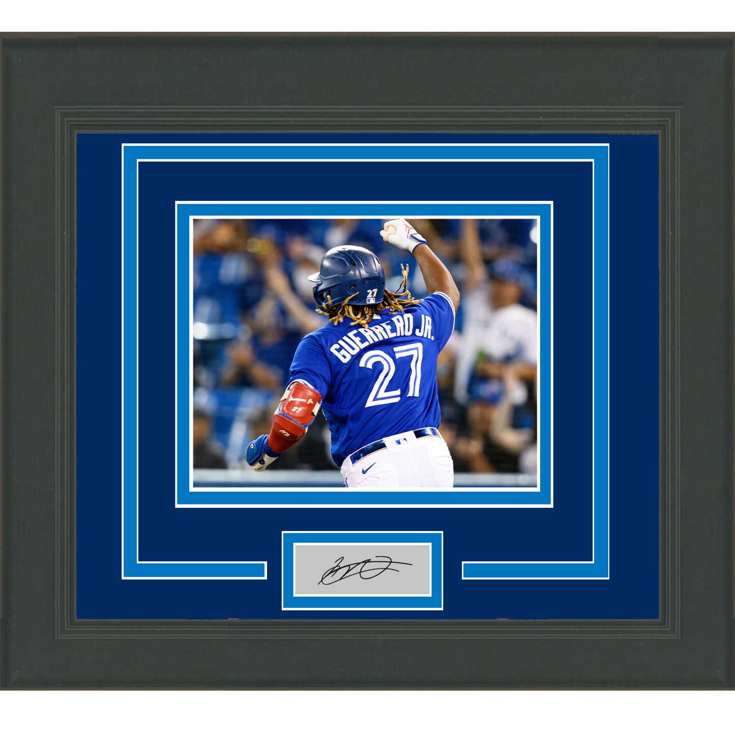 Framed Vlad Guerrero Jr. Facsimile Laser Engraved Signature Auto Toronto Blue Jays 11x14 Baseball Photo