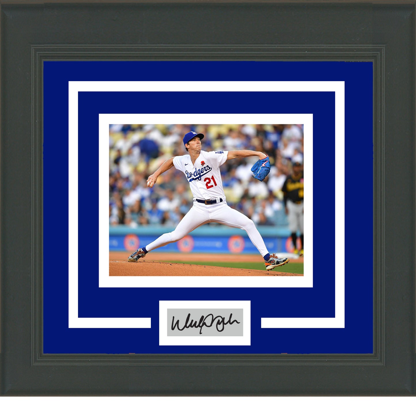 Framed Walker Buehler Facsimile Laser Engraved Signature Auto Los Angeles Dodgers 11x14 Baseball Photo