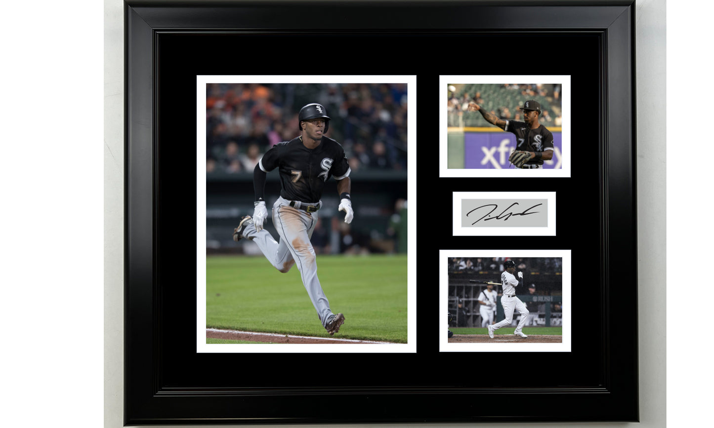Framed Tim Anderson Chicago White Sox Facsimile Laser Engraved Signature Baseball 14x11 3 Photo Collage
